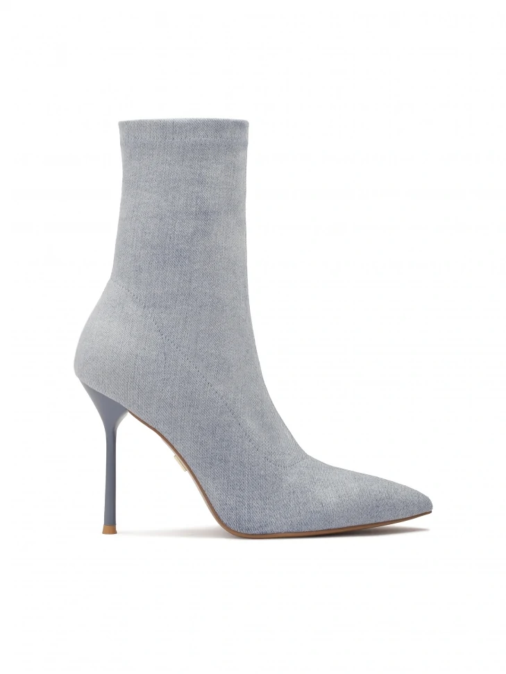 kazar Light blue fabric boots