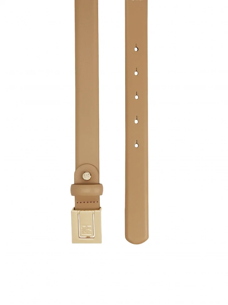 Kazar Light Brown Belt With Square Full Buckle