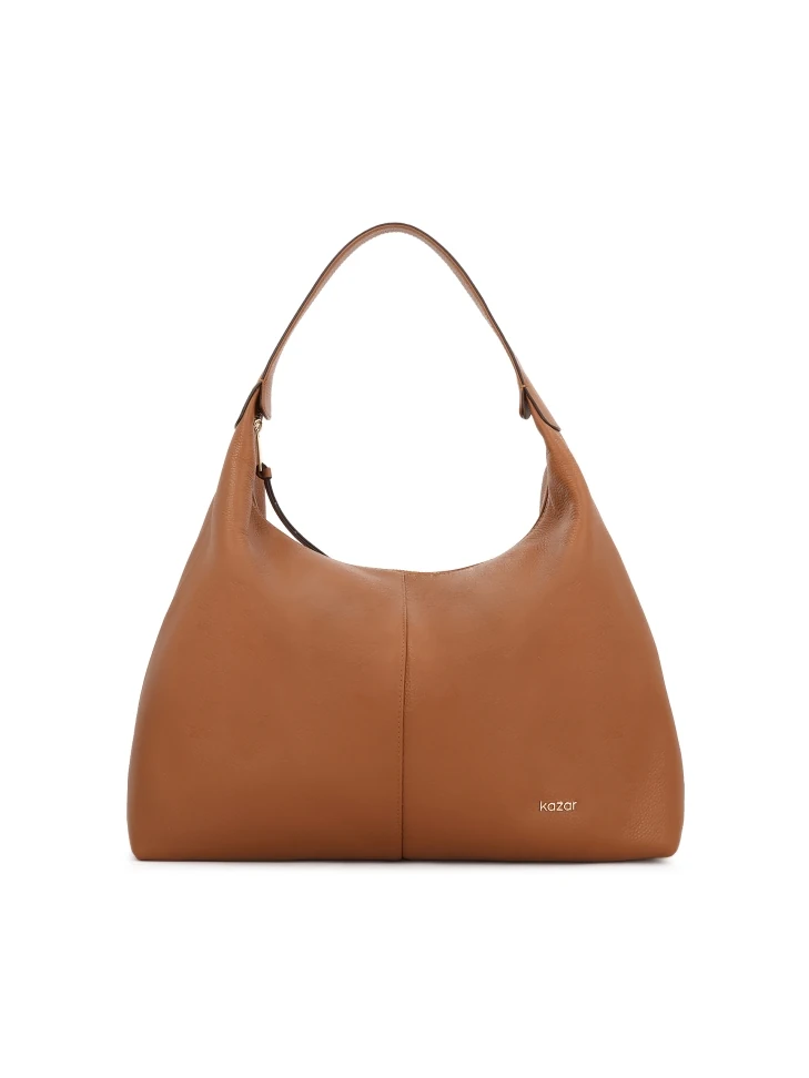 kazar Light brown capacious shoulder bag