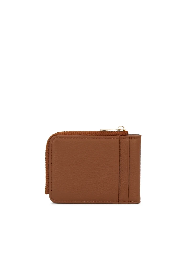 Kazar Light Brown Compact Leather Wallet