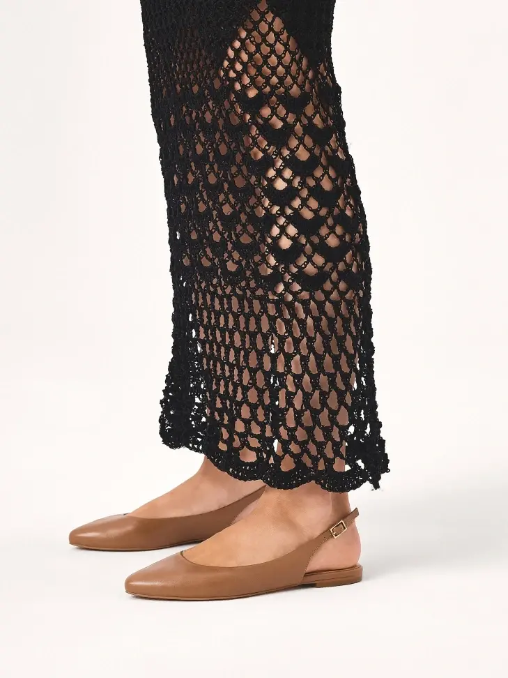 Kazar Light Brown Fawn Slingback Pumps