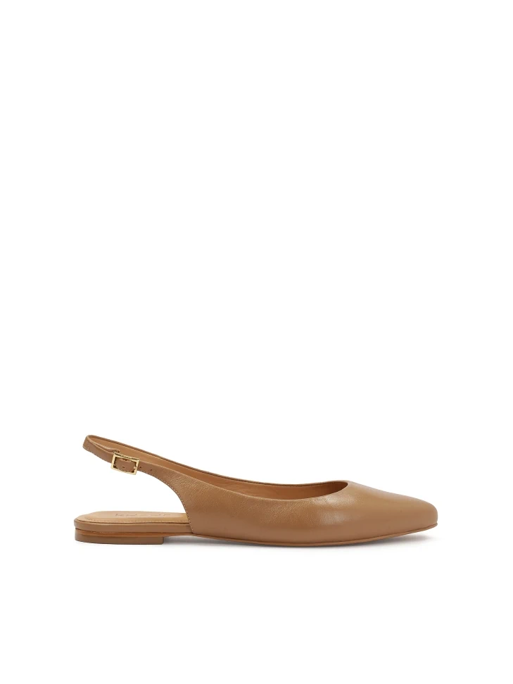 kazar Light brown fawn slingback pumps