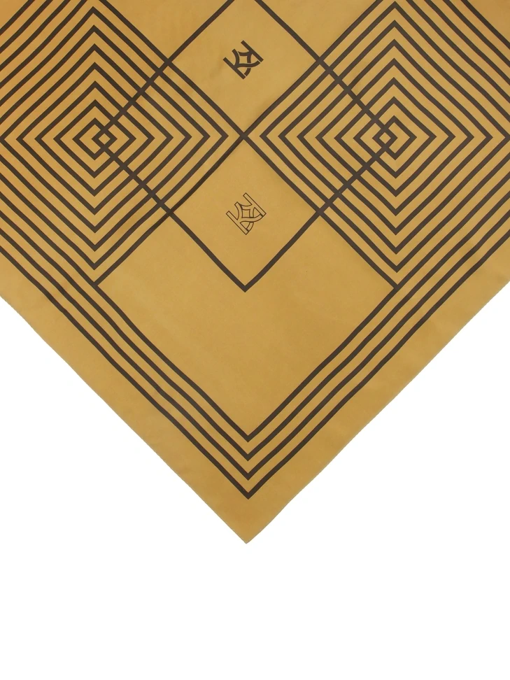 Kazar Light Brown Geometric Patterned Gavroshka