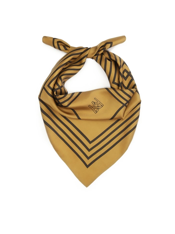 kazar Light brown geometric patterned gavroshka