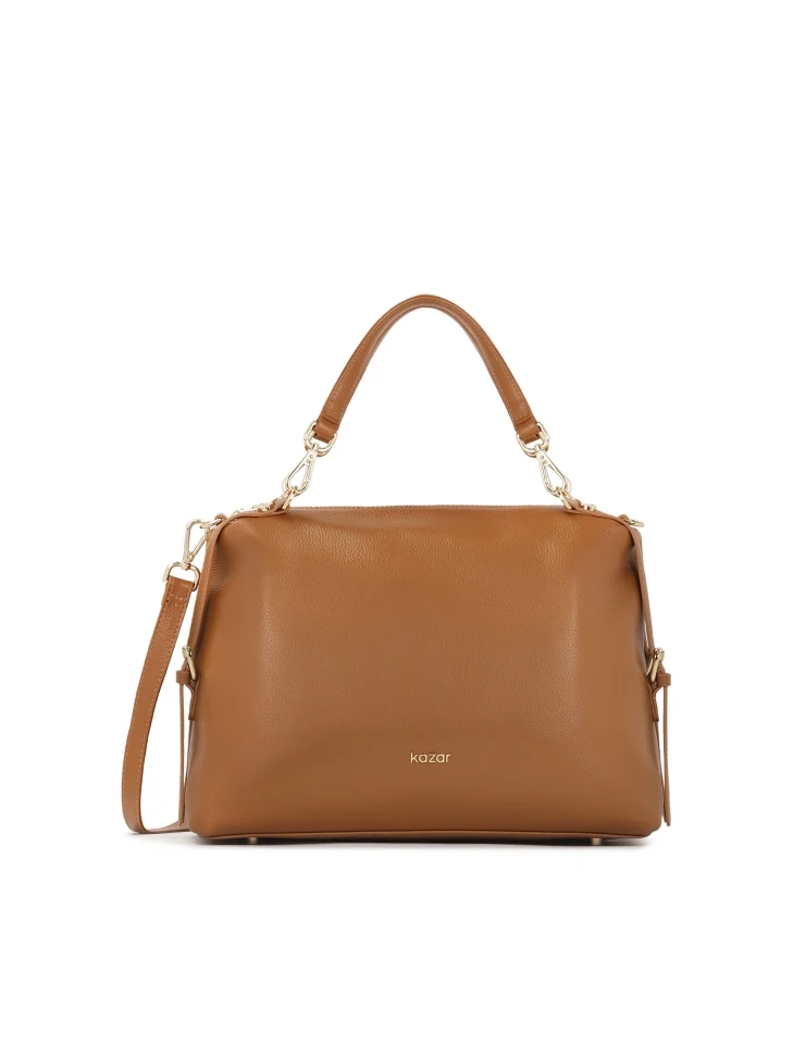 kazar Light brown handbag with detachable handles