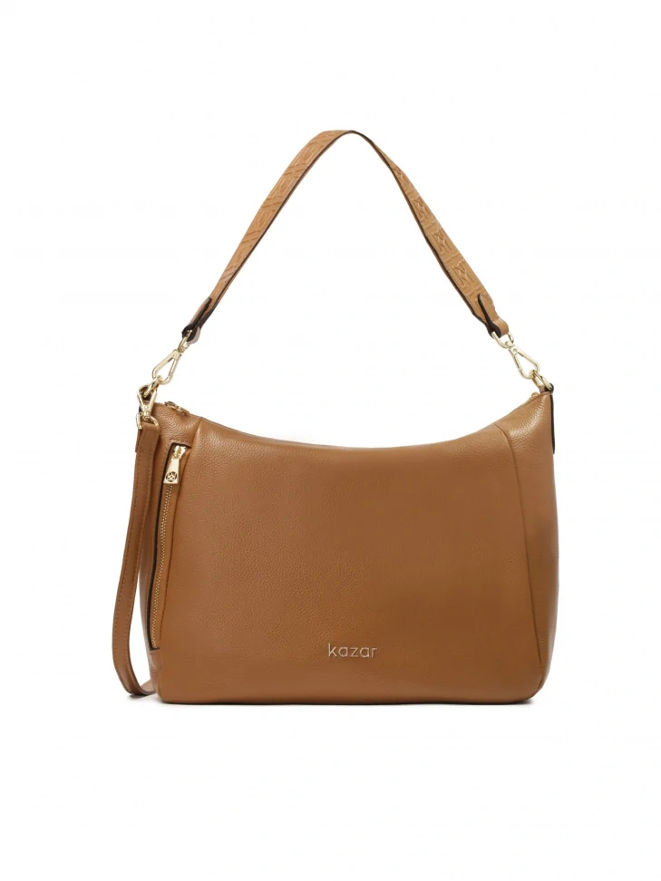 kazar Light brown handbag with detachable strap