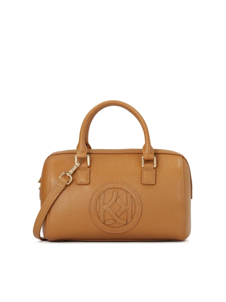 kazar Light brown leather trunk handbag