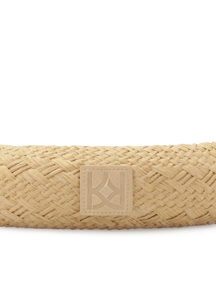 Kazar Light Brown Paper Straw Headband