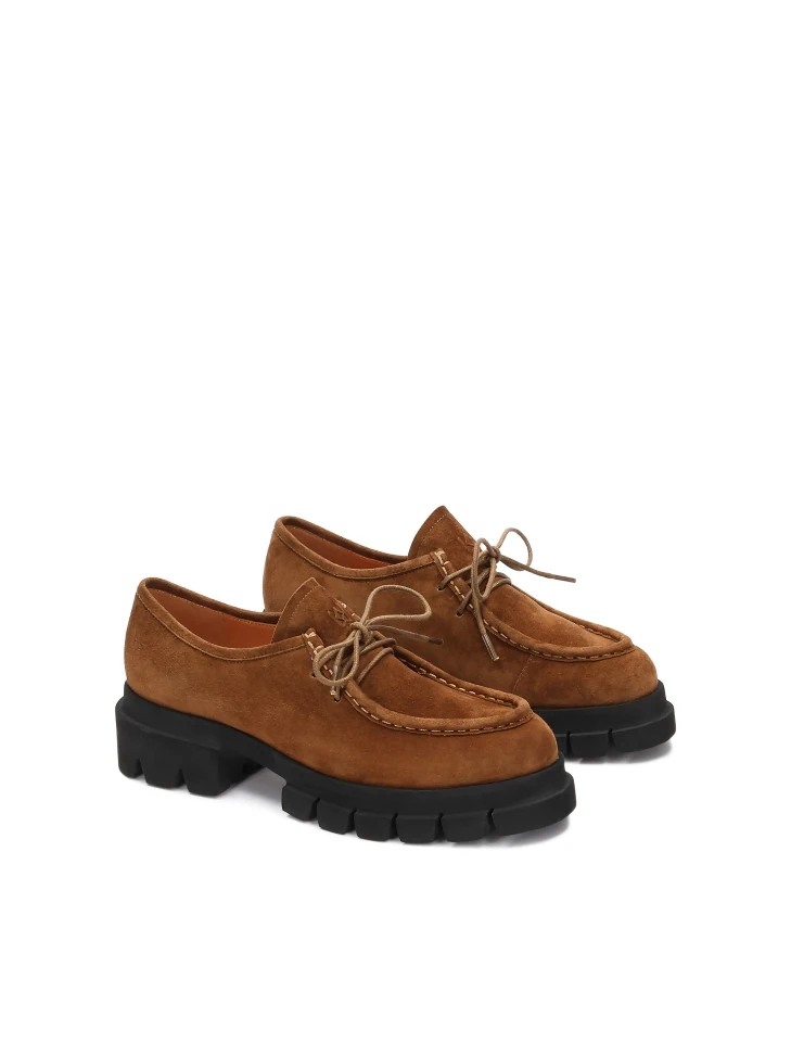 Kazar Light Brown Shoes With Contrasting Sole