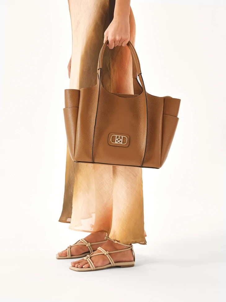 Kazar Light Brown Shoulder Bag