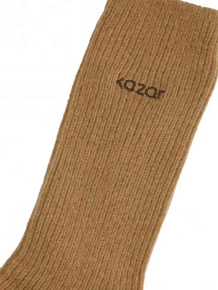 Kazar Light Brown Striped Socks