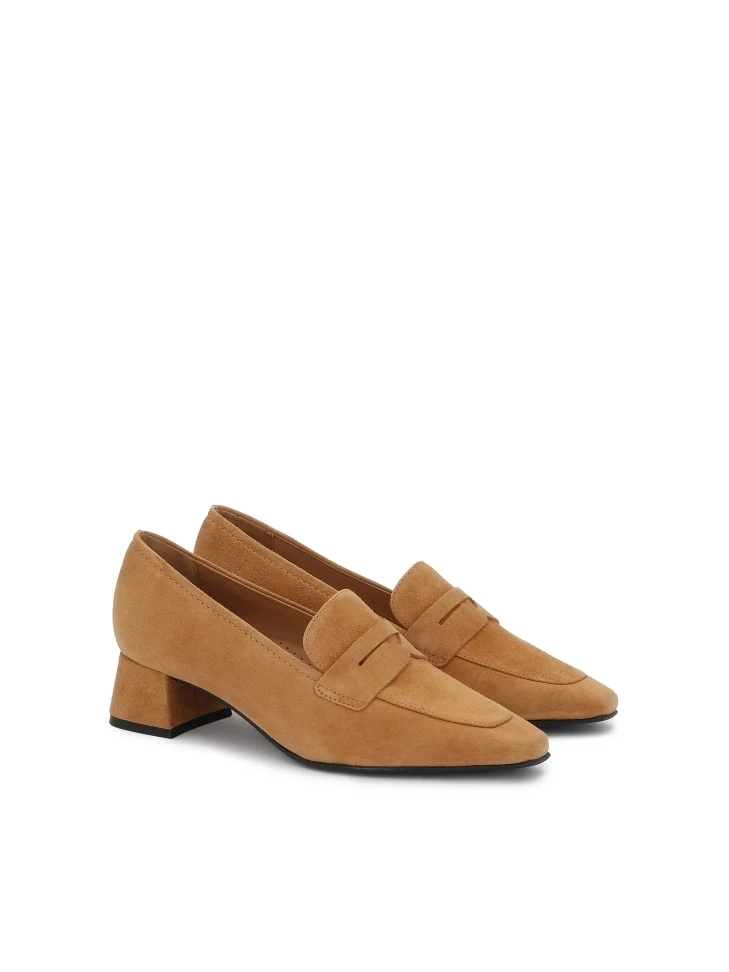 Kazar Light Brown Suede Pumps