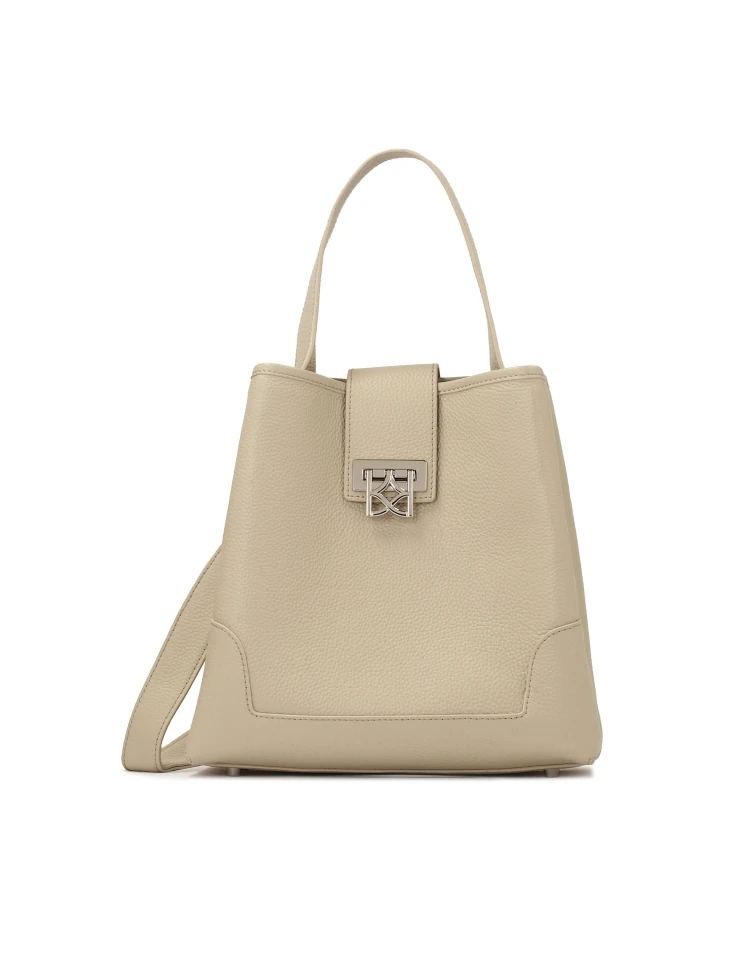 kazar Light grey handbag with decorative clasp