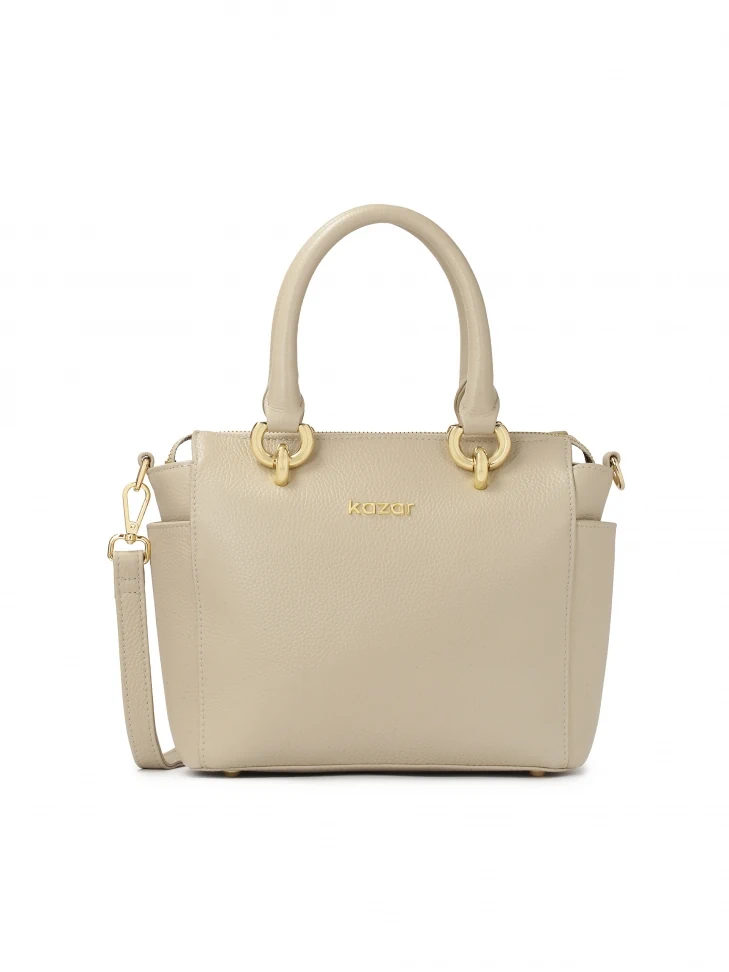 kazar Light grey handbag with handles