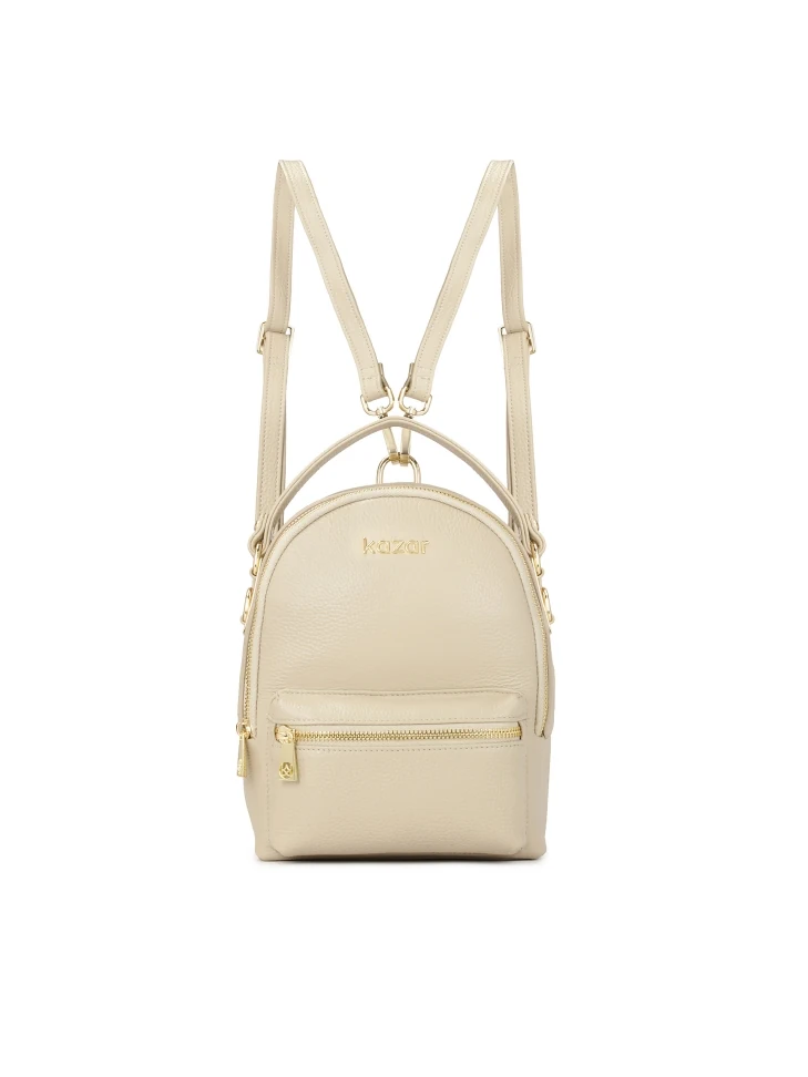 kazar Light grey leather handbag-backpack