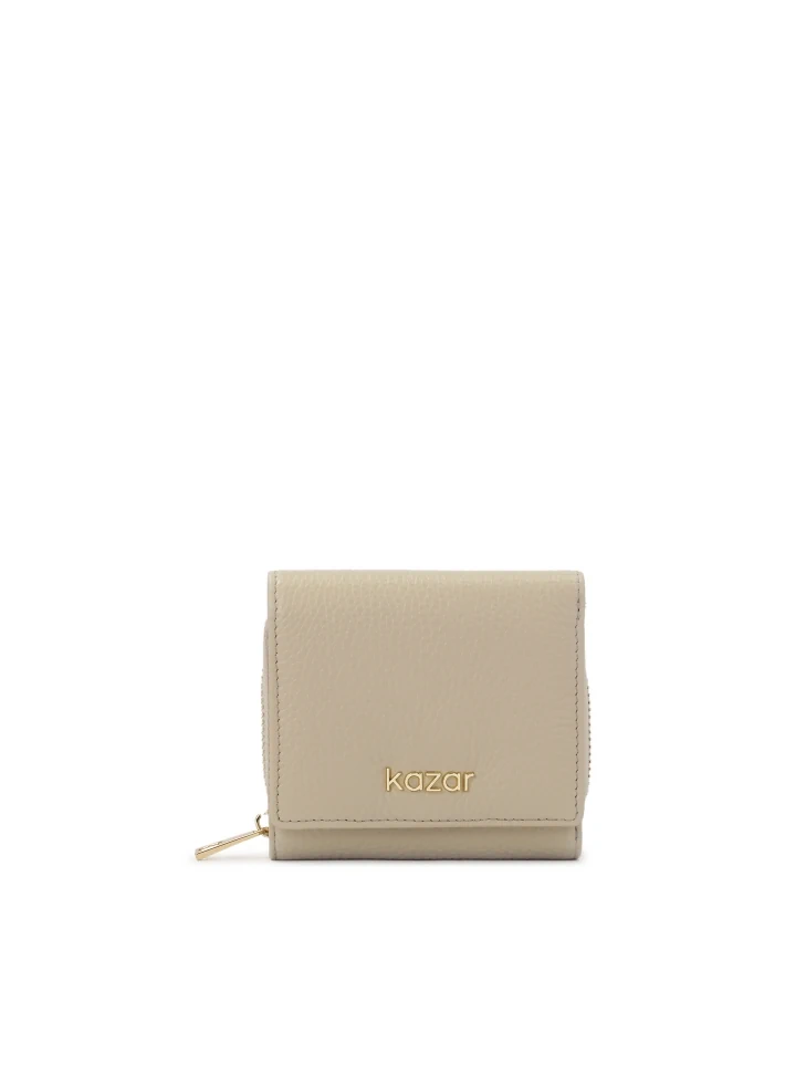kazar Light grey leather wallet