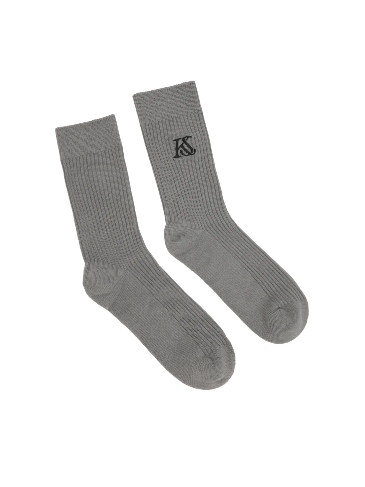kazar Logan grey striped socks