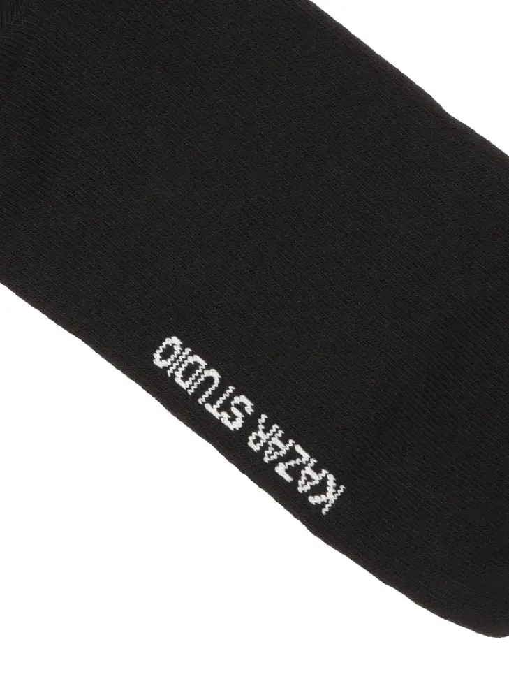 Kazar Long Black Cotton Socks