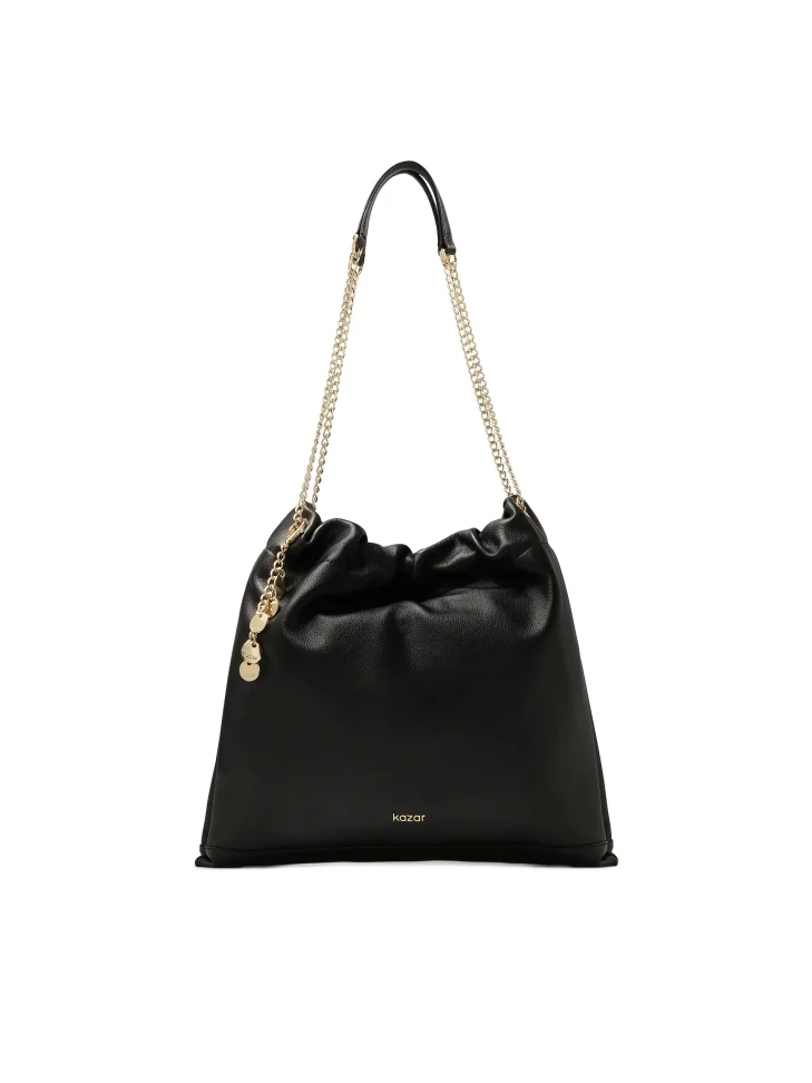 kazar Loose black bag-shaped handbag