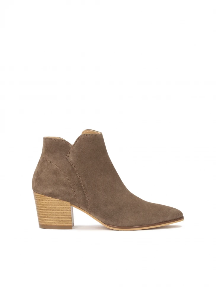 kazar Low cowboy boots in suede