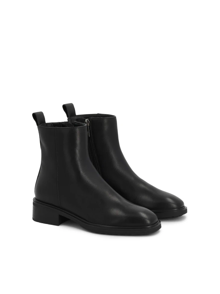 Kazar Low Leather Boots With Zipper