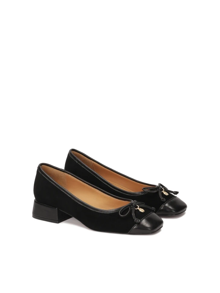 Kazar Low Pumps In Suede And Smooth Leather