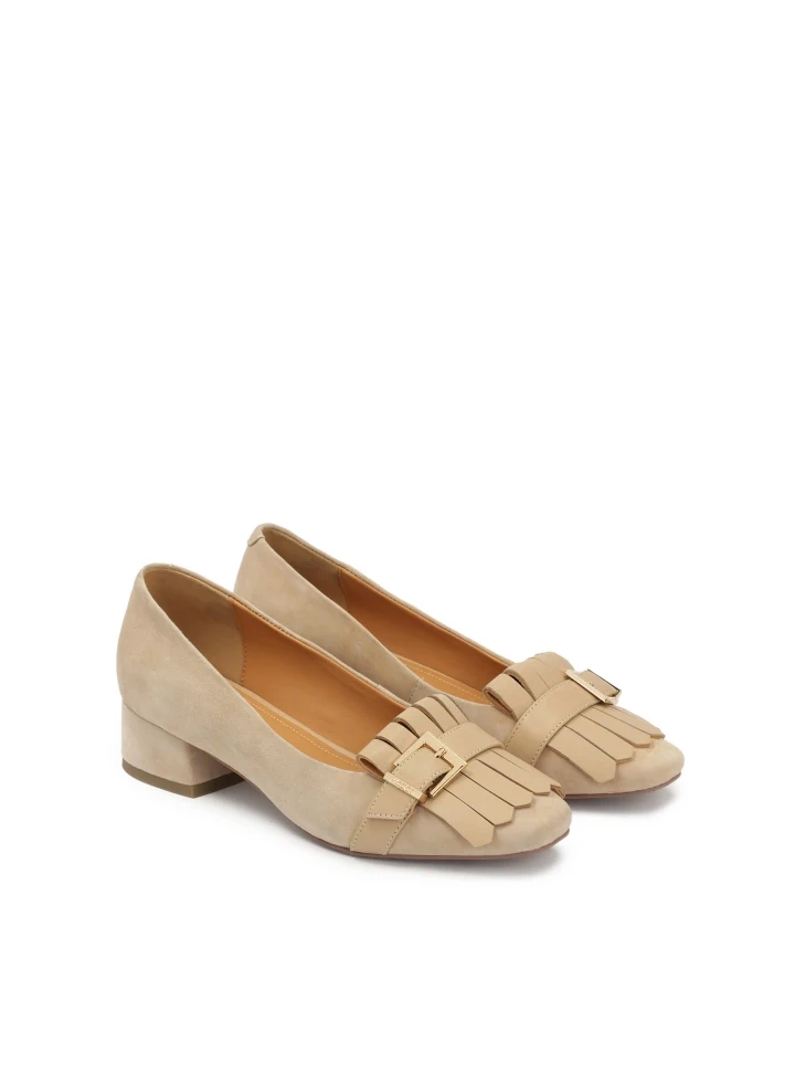 Kazar Low Pumps In Suede And Smooth Leather