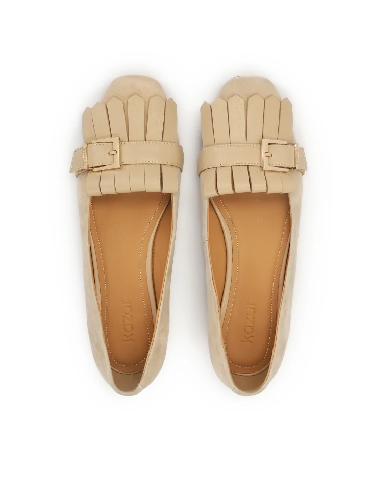 Kazar Low Pumps In Suede And Smooth Leather