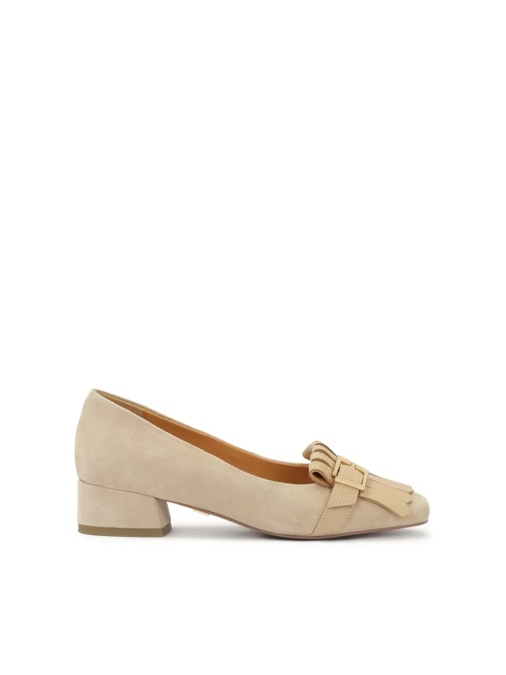 kazar Low pumps in suede and smooth leather