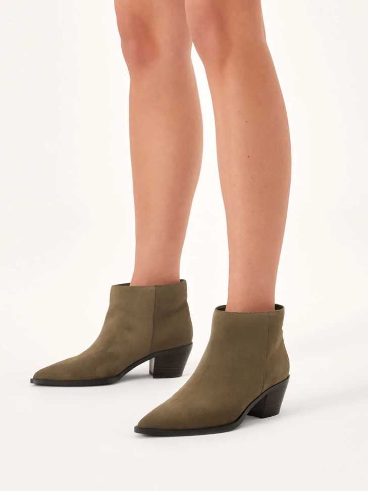 Kazar Low Suede Cowboy Boots