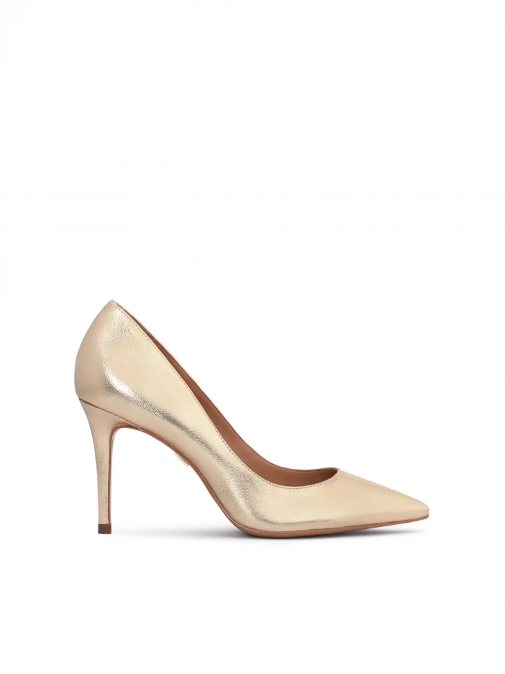 kazar Luxurious gold leather ladies' pumps