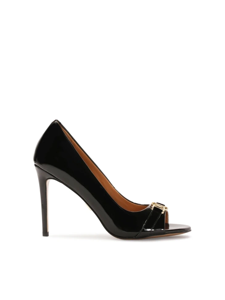 kazar Luxury black peep toe pumps