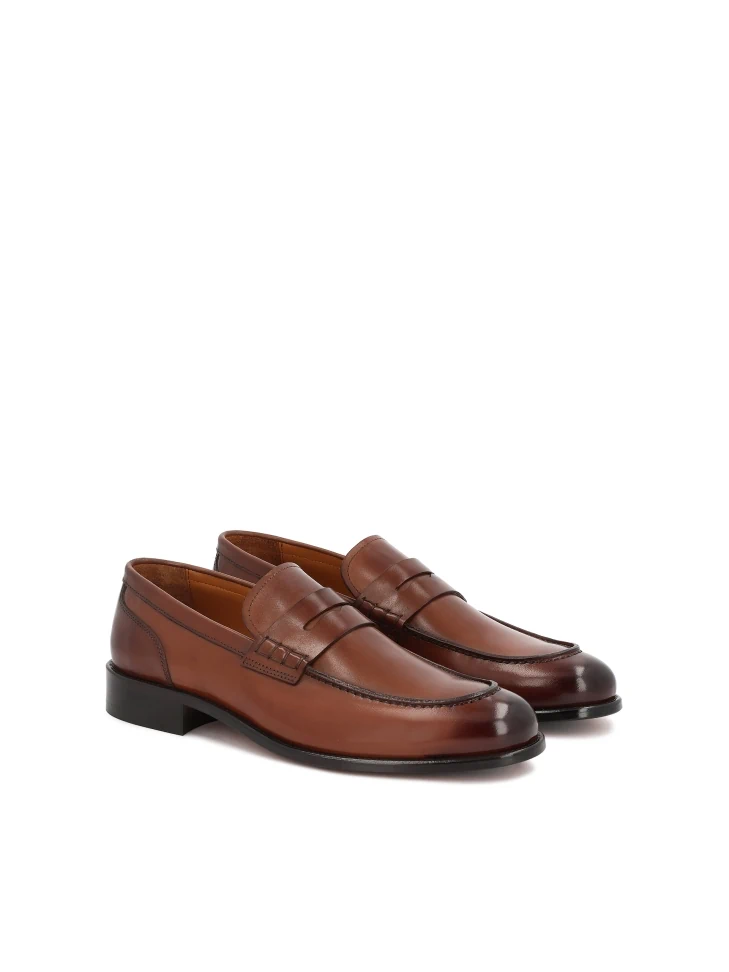 Kazar Luxury Loafers In Brown Natural Leather
