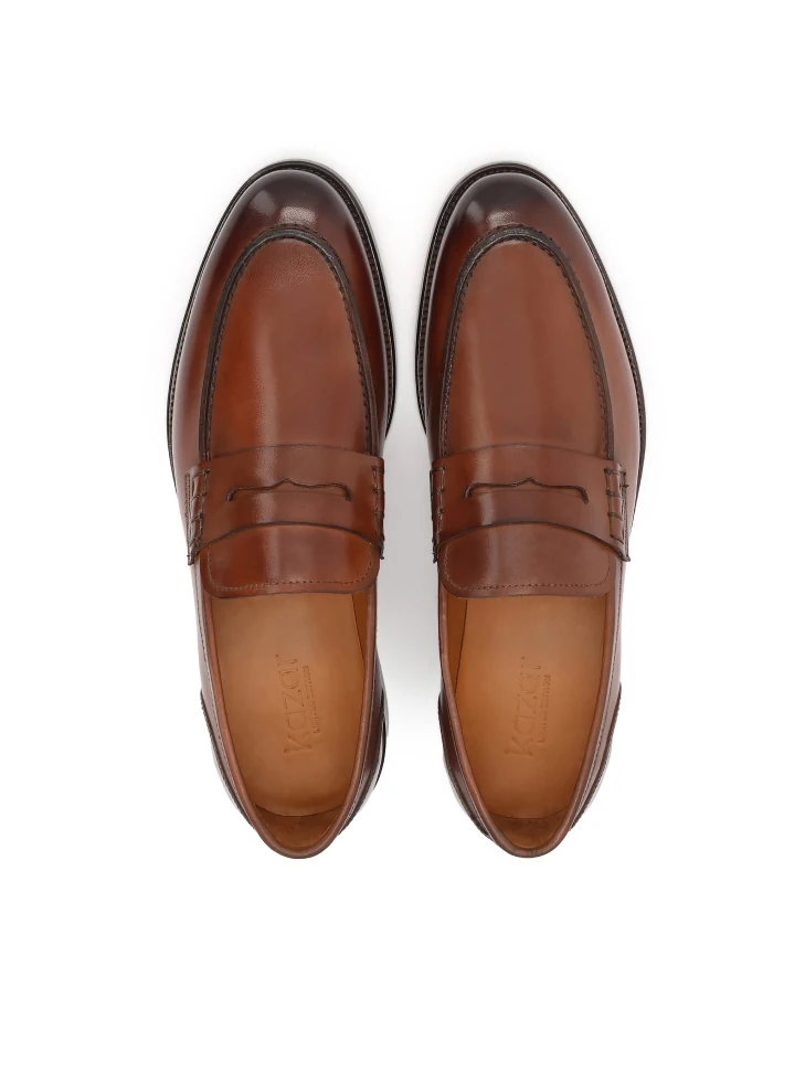Kazar Luxury Loafers In Brown Natural Leather