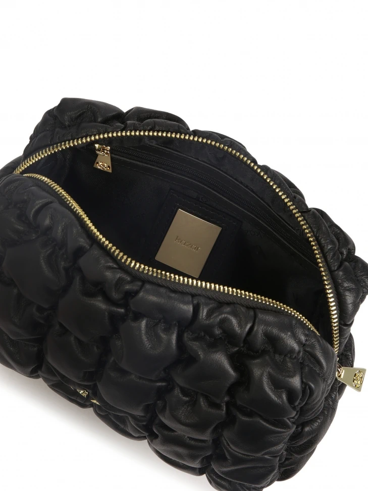 Kazar Luxury Quilted Leather Cosmetic Bag