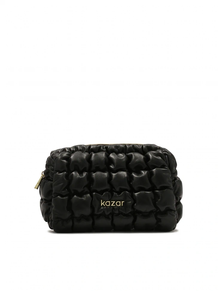 kazar Luxury quilted leather cosmetic bag