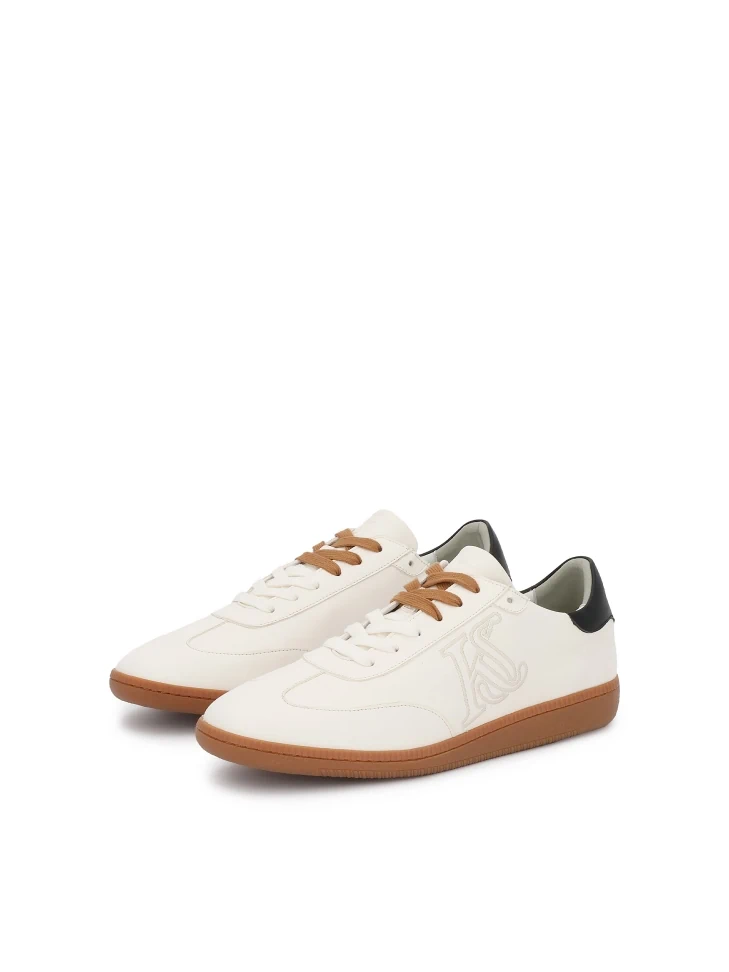 Kazar Luxury Sneakers In White Natural Leather