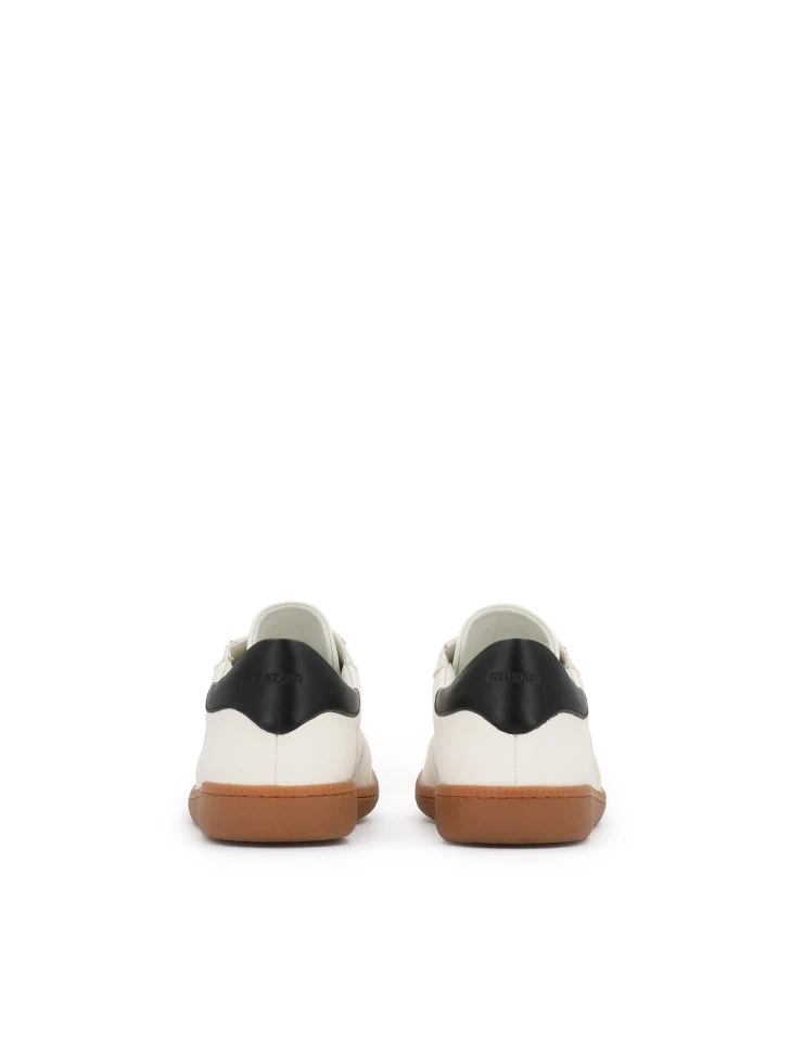 Kazar Luxury Sneakers In White Natural Leather