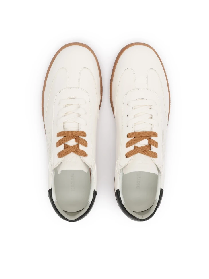 Kazar Luxury Sneakers In White Natural Leather