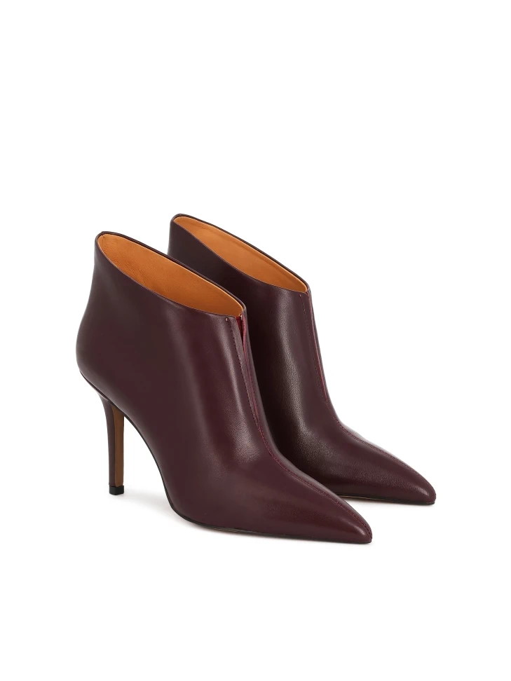 Kazar Maroon Boots With Low Upper