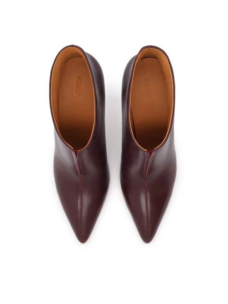 Kazar Maroon Boots With Low Upper