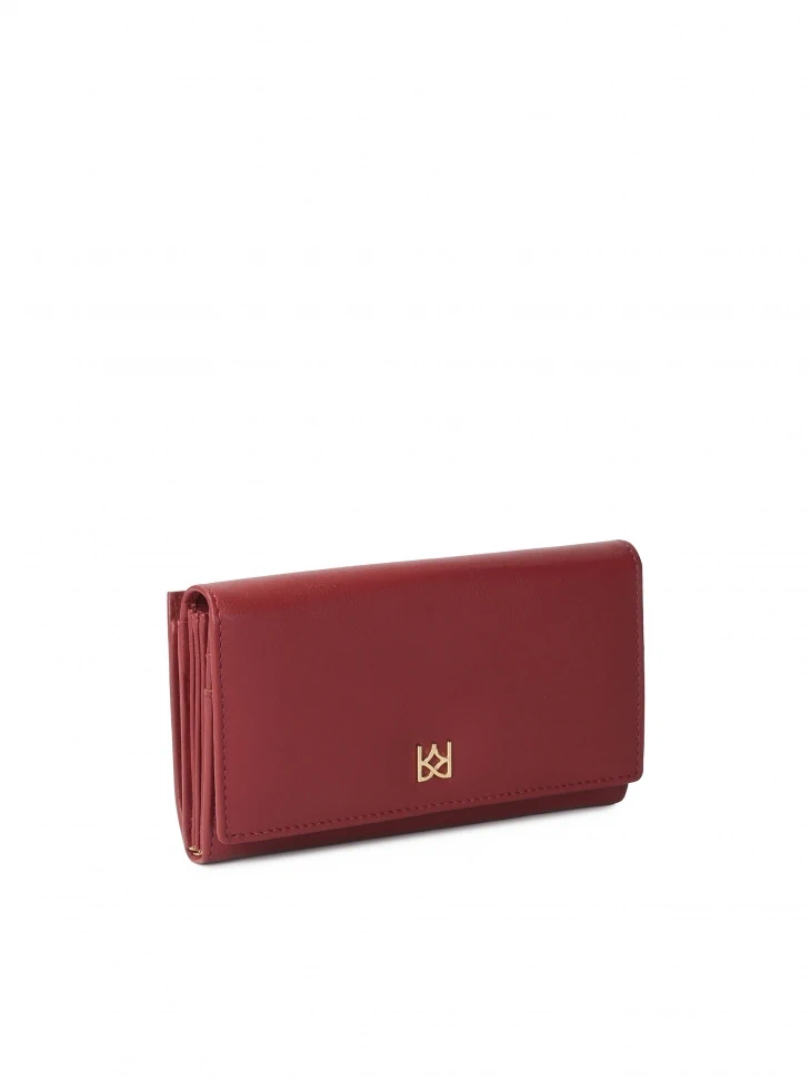 Kazar Maroon Women's Leather Wallet