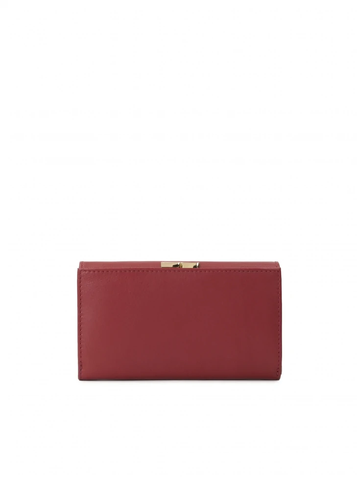 Kazar Maroon Women's Leather Wallet