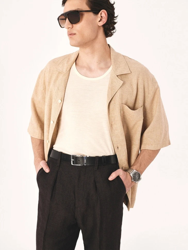 Kazar Men's Black And Brown Reversible Belt