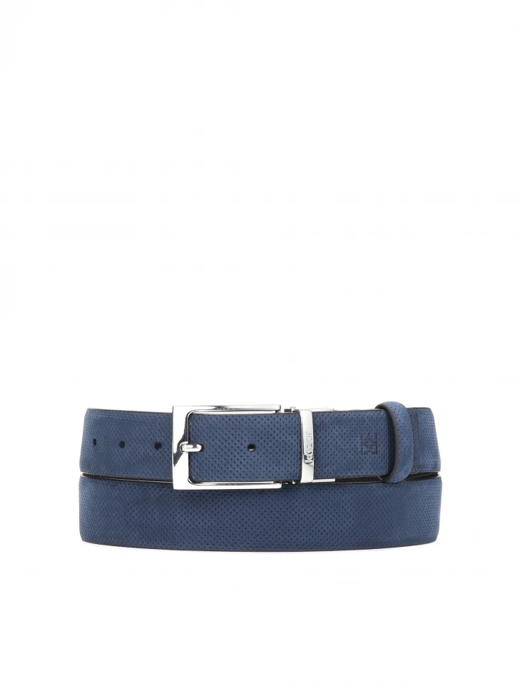 Kazar Men's Black And Navy Blue Reversible Belt