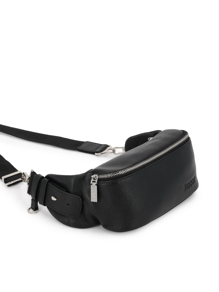 Kazar Men's Black Belt Bag