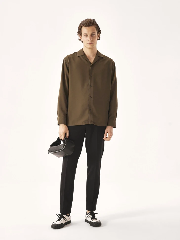 Kazar Men's Black Belt Bag