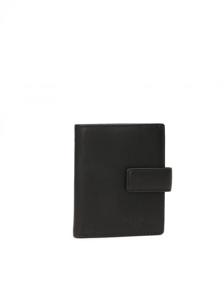 Kazar Men's Black Clasp Wallet
