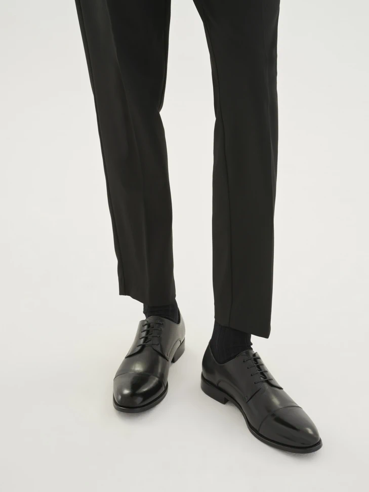 Kazar Men's Black Derby Shoes