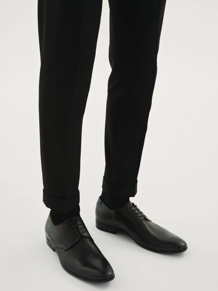 Kazar Men's Black Lace-up Shoes